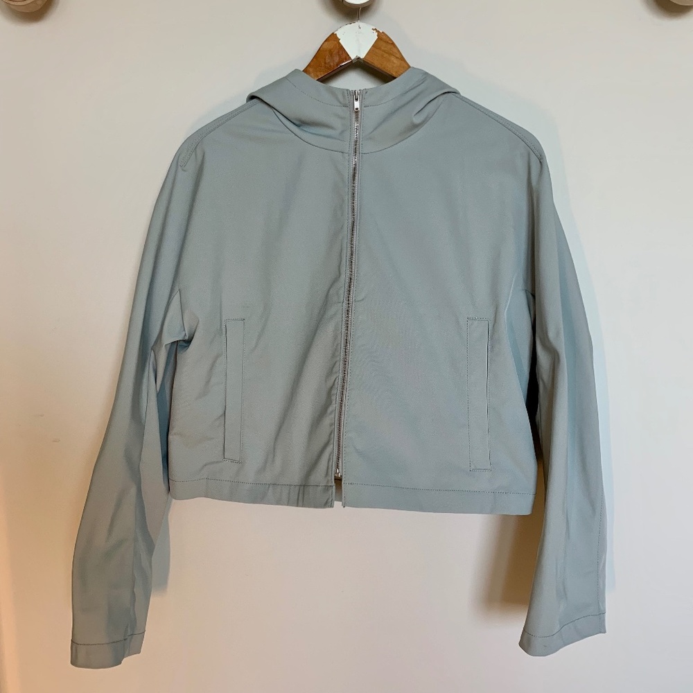 JNBY Sky Blue Hooded Waist Jacket